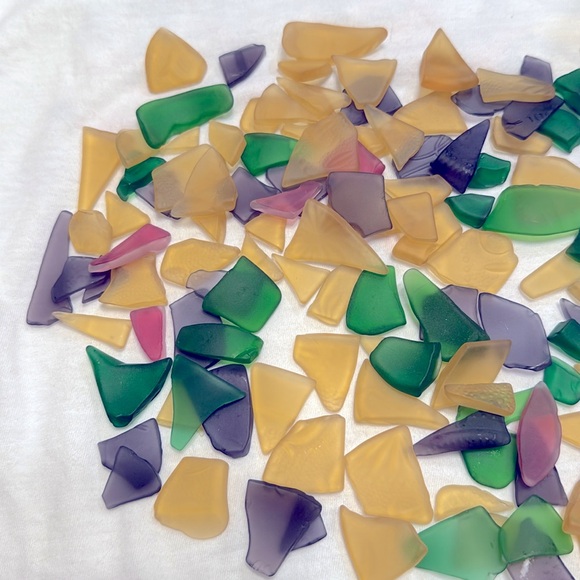 Vintage Colorful Sea Glass Pieces, 11oz Of Sea Glass Multi Color Misc Size - Picture 3 of 11